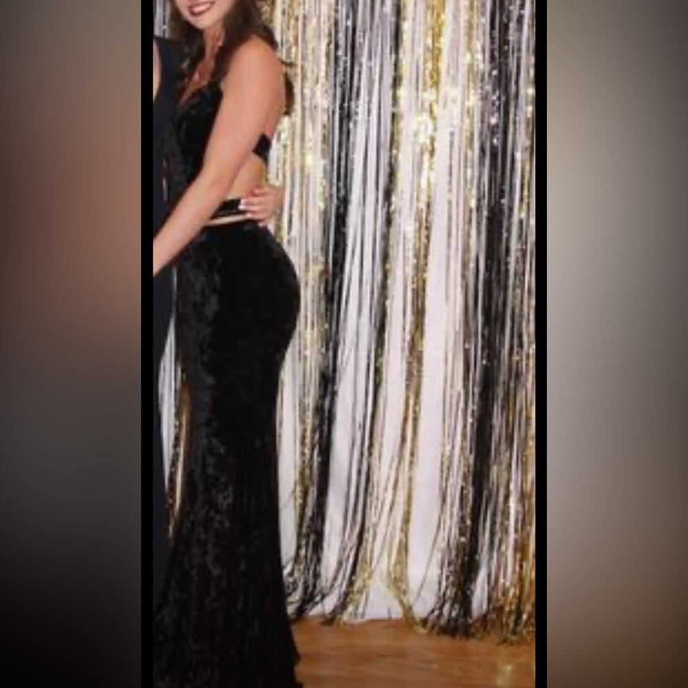 Velvet black dress